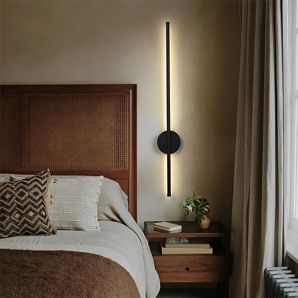 LED Rechargeable Wall Light Installation Free Wall Sconce 1PC 50CM Dimming For Livingroom Sofe Beside Bedroom Wall Decor Lamp MonAspi