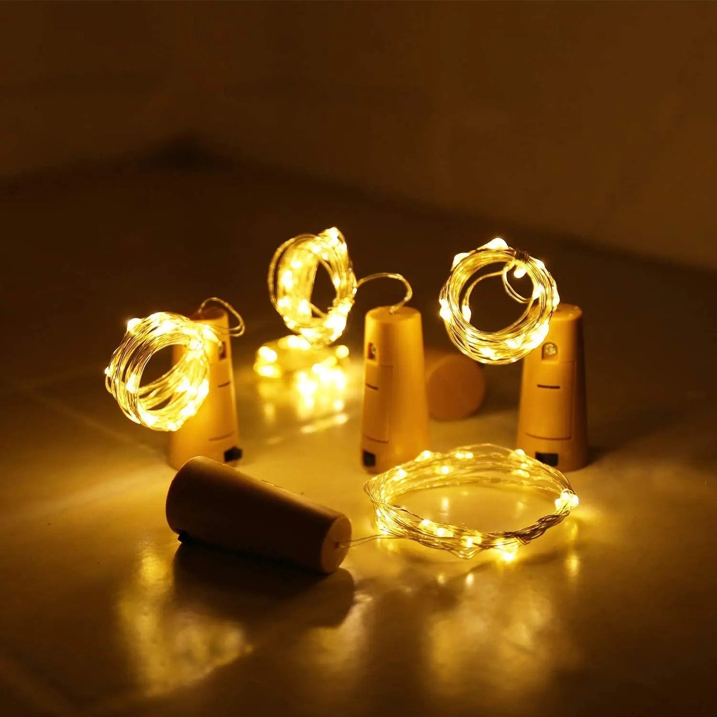 Bar LED Wine Bottle Cork 2M String Lights Christmas Decoration Led Lamp Bottle Fairy Lights Holiday Copper Wire Lights String MonAspi